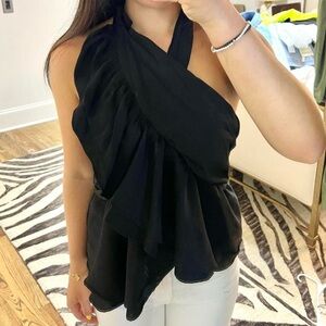 Vestique Black Halter Blouse